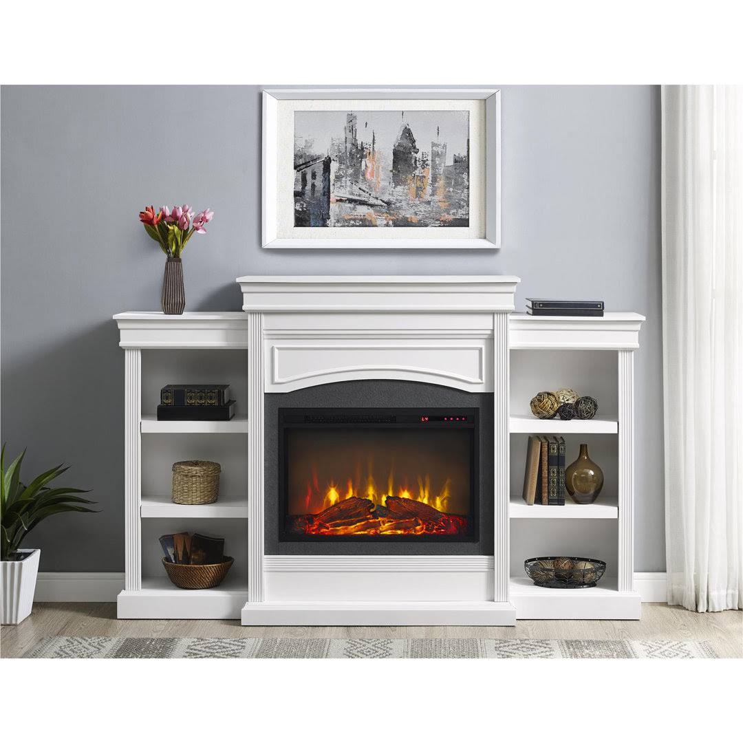 Allsop Wall Mounted Electric Fireplace Charlton Home Finish: White