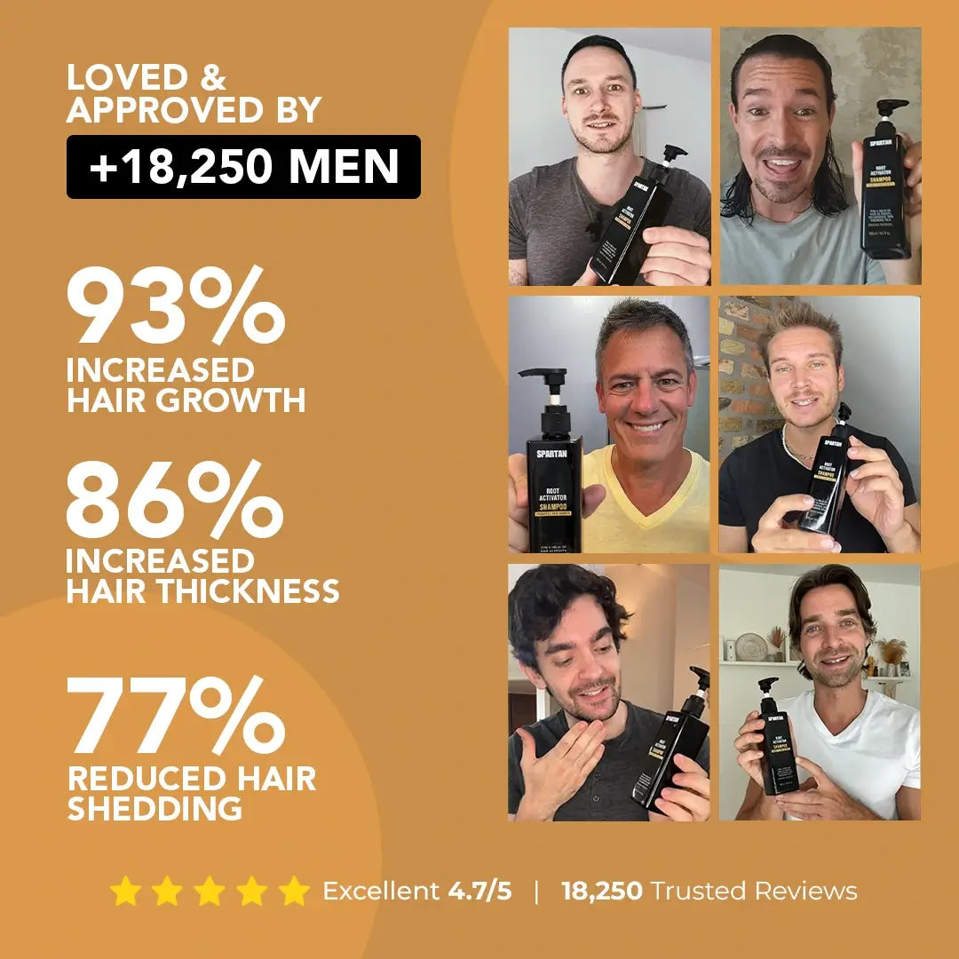 Spartan Root Activator Shampoo — 6 Extra Bottles (50% OFF)