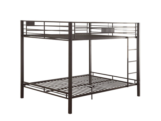 Acme Kaleb Queen/Queen Bunk Bed Sandy Black