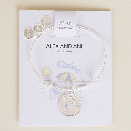 Alex and Ani Happy Retirement Charm Bangle