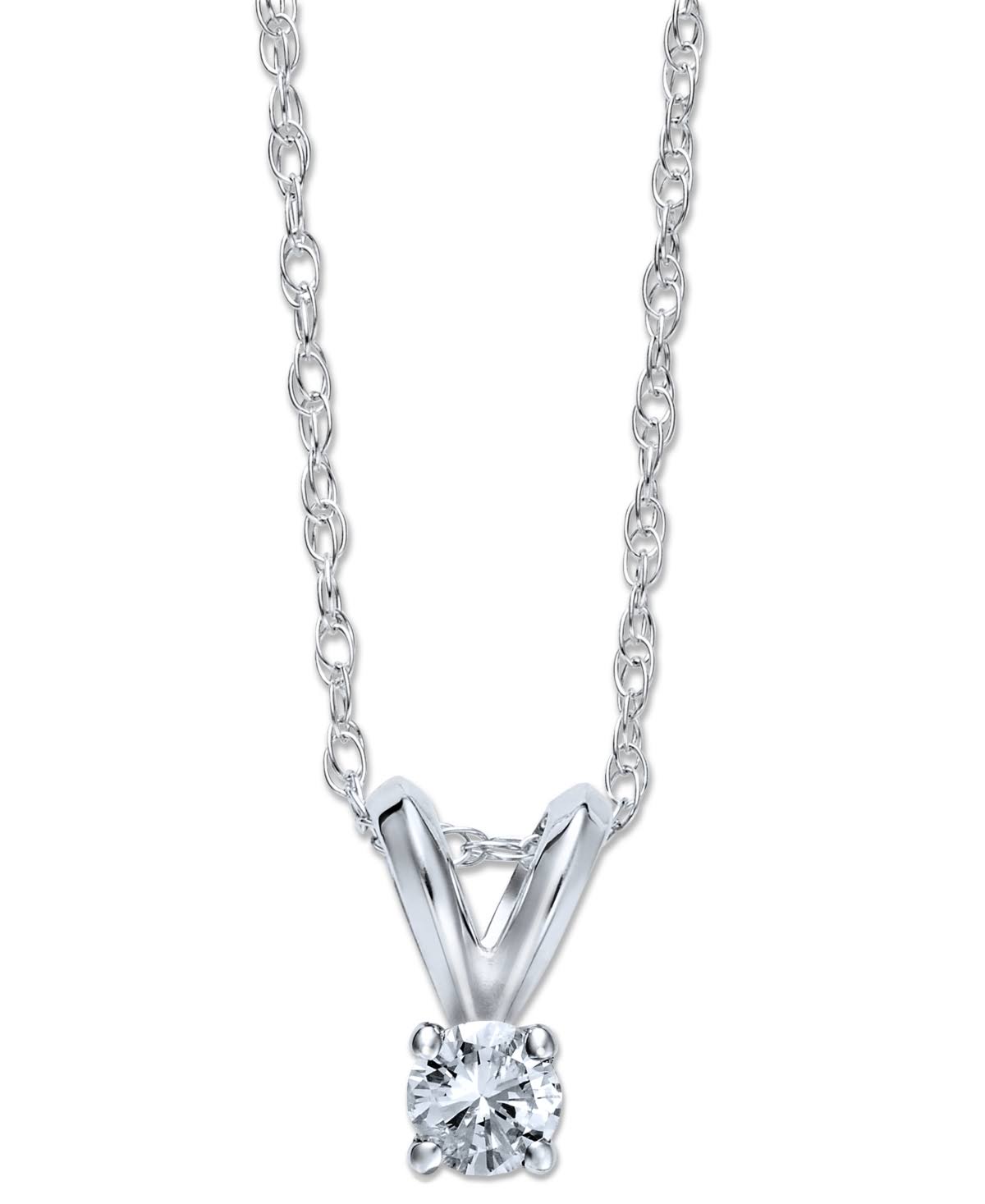 10k White Gold Necklace