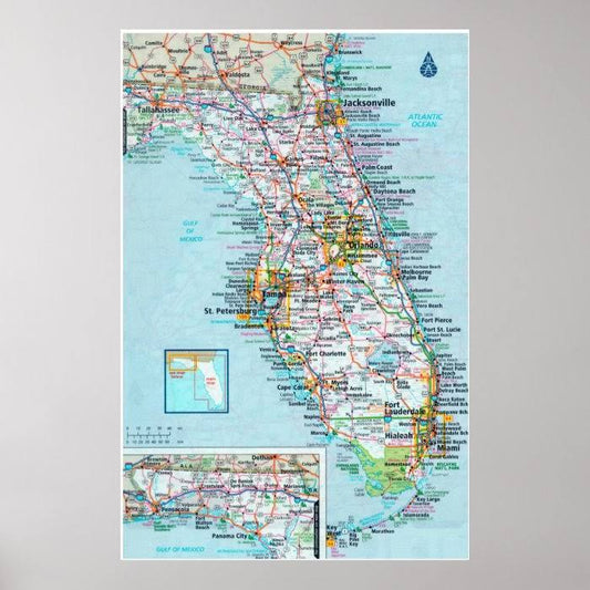 USA: 2015/today Florida - Detailed map