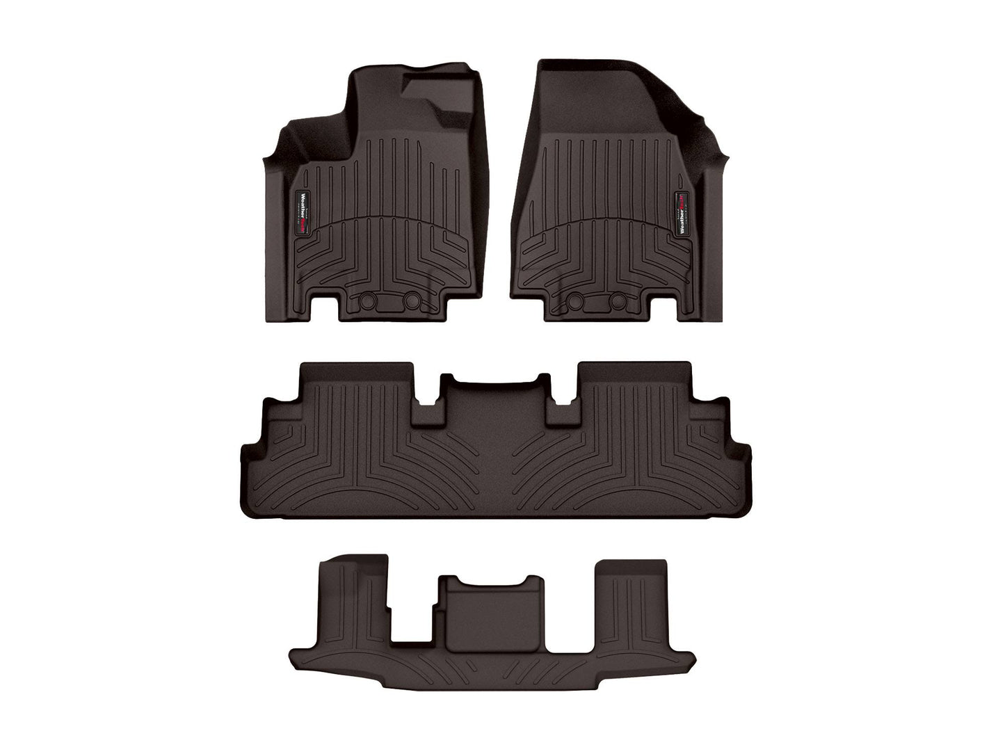 2024 Infiniti QX60 FloorLiner - Complete Set (1st, 2nd, & 3rd Row) - Cocoa