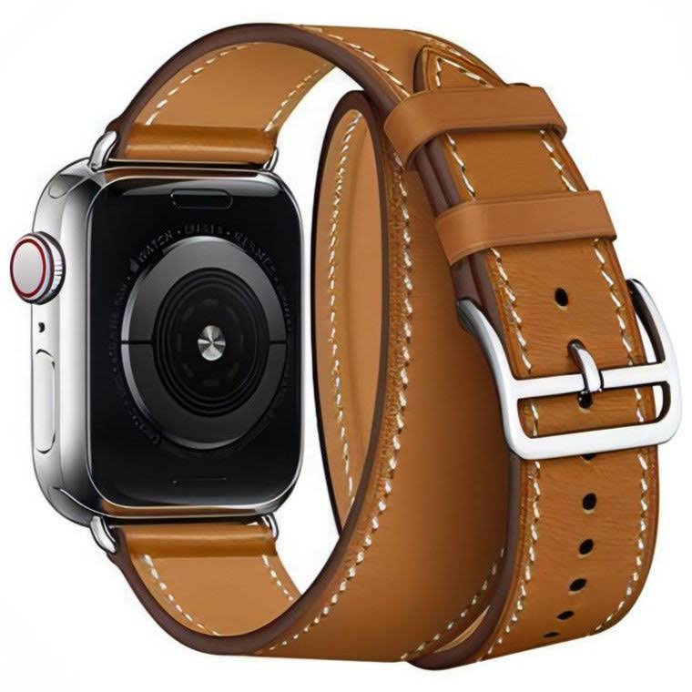 WizeBand Apple Watch Band Double Tour Paris Vegan Leather Band