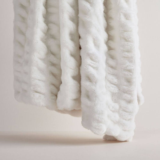 West Elm Faux Fur Cascade Throw