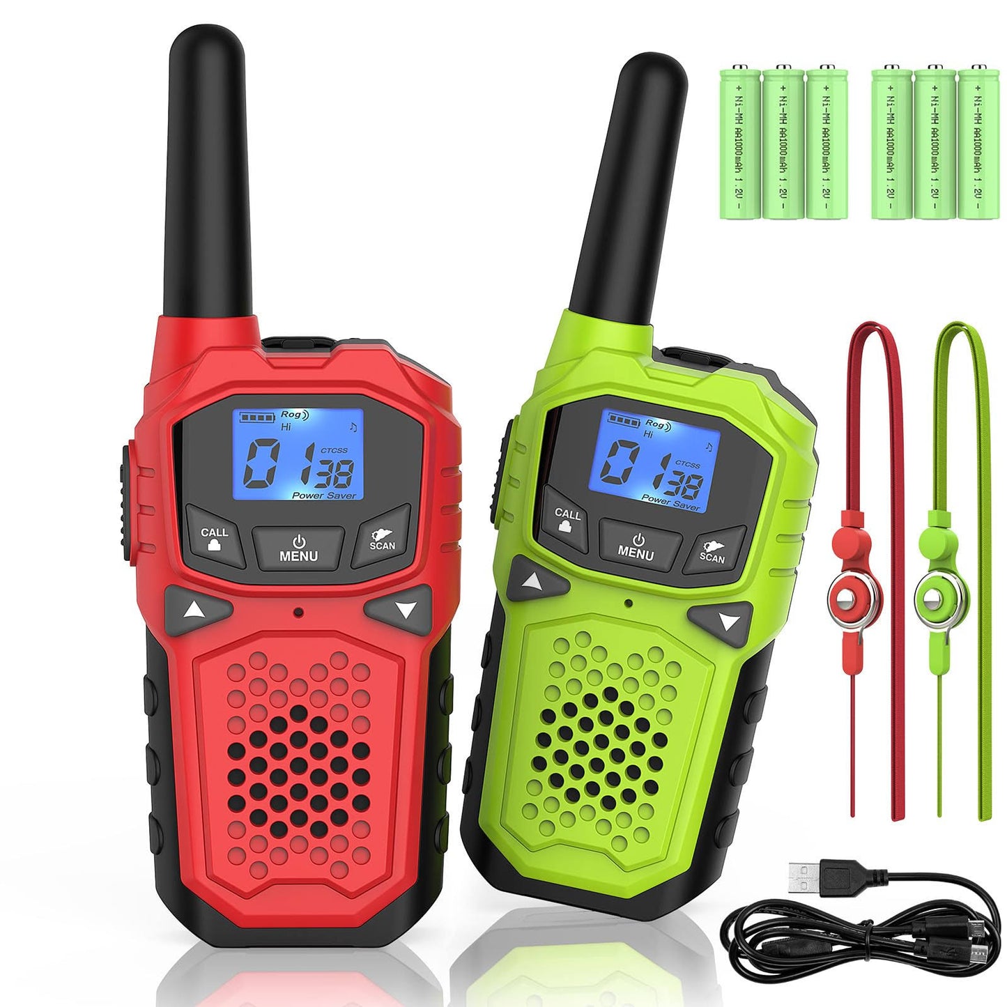 Walkie Talkies for Adults- WokTok Long Range Two Way Radio for Camping Hiking Hand Held Hiking Accessories Camping Gear Xmas Birthday Gift for Kids,So