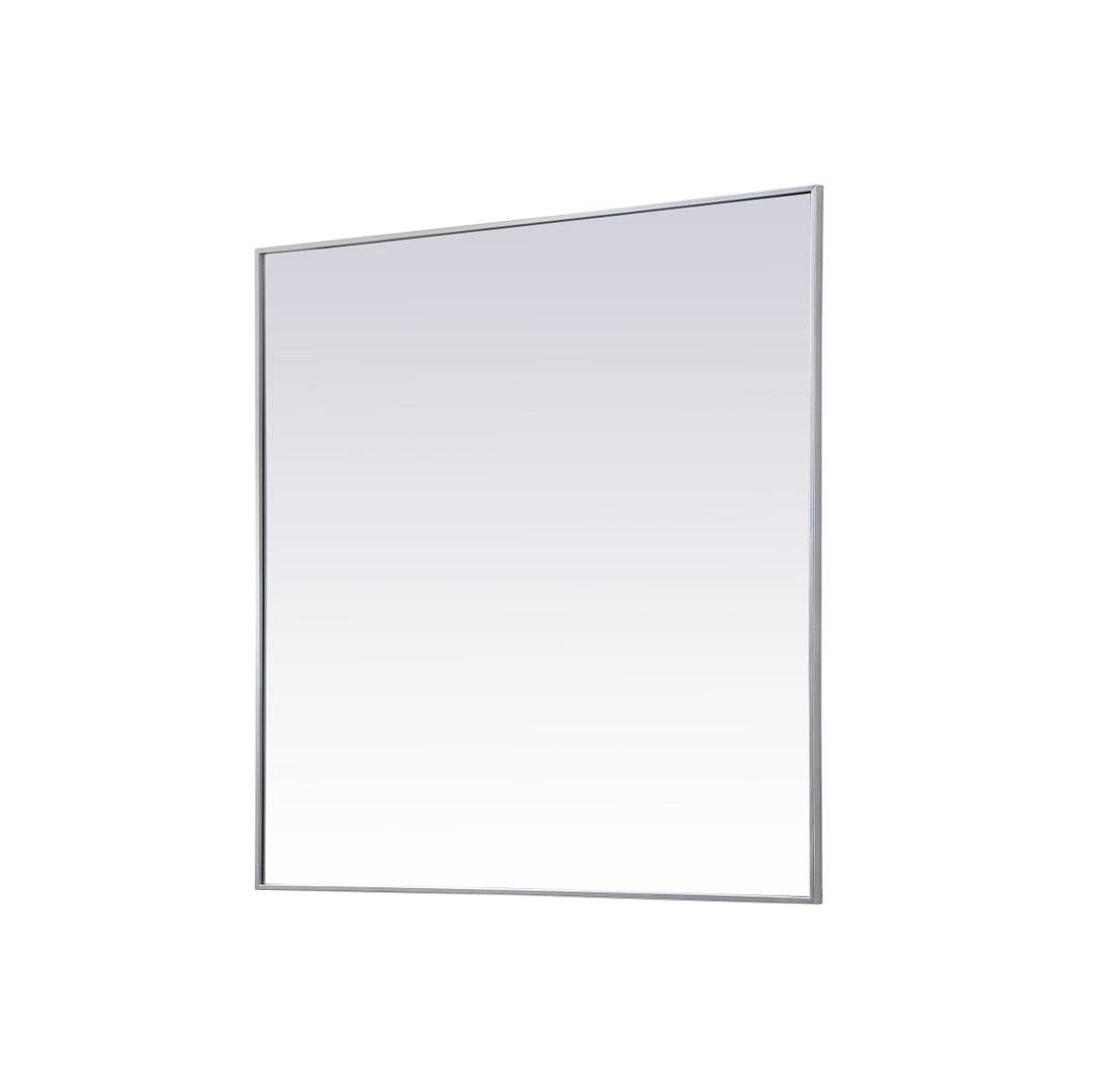 Valparaiso Square Metal Wall Mirror Finish: Brass, Size: 48 H x 48 W