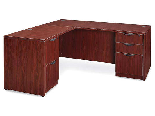 Uline Classic Office L-Desk 66 x 78