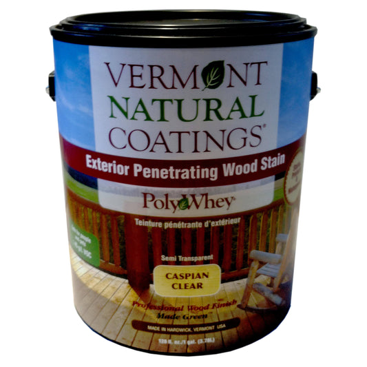 Vermont Natural Coatings PolyWhey Exterior Penetrating Stain Caspian Clear 1-Gallon