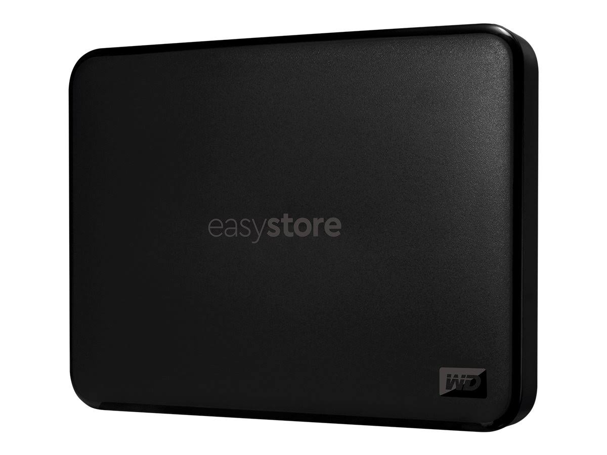 WD - Easystore 1TB External USB 3.0 Portable Drive - Black