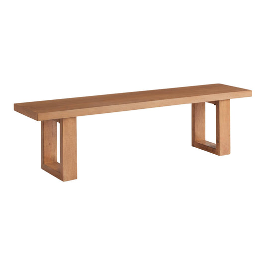 World Market Caspian Vintage Acorn U Base Dining Bench