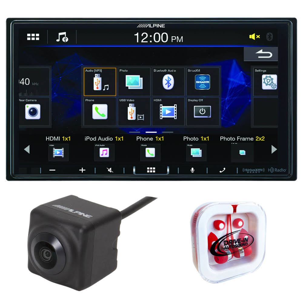 Alpine iLX-407 7 Digital Multimedia Receiver with Alpine HCE-C2100RD Camera