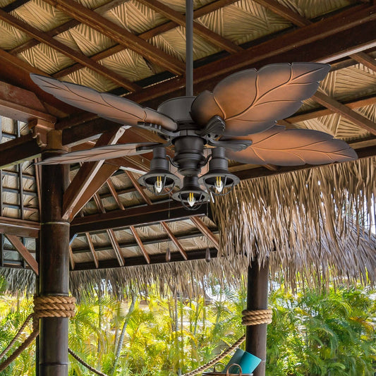 52 Prominence Home Ocean Crest Ceiling Fan, Bronze, Indoor/Outdoor