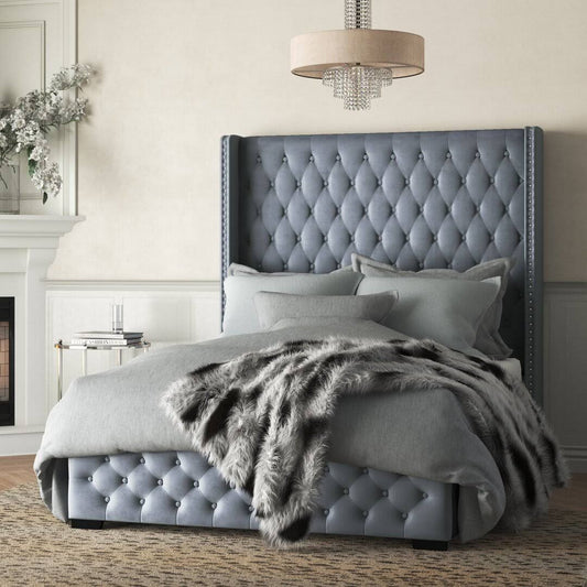 Wojtowicz Solid Wood Tufted Upholstered Low Profile Storage Standard Bed Willa Arlo Interiors