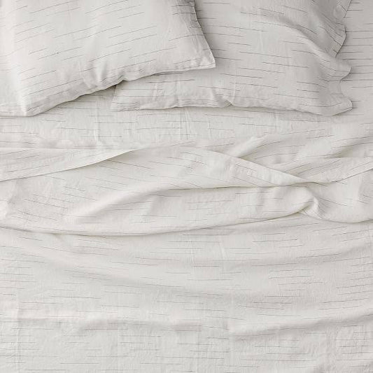 West Elm European Flax Linen Sheet Set