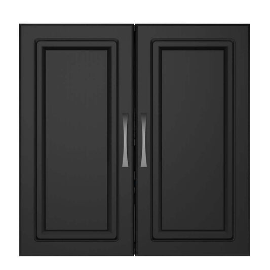 Ameriwood Home Trailwinds 24 in. Obsidian Black Wall Storage Cabinet