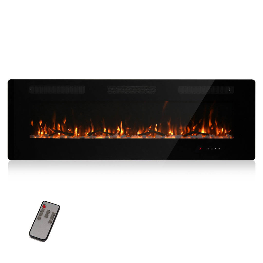 Adriean Wall Mounted Electric Fireplace Latitude Run