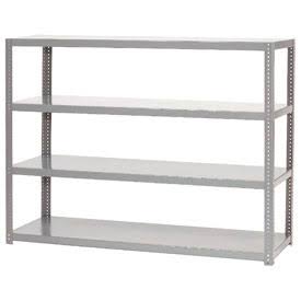 4 Shelf, Extra Heavy Duty Steel Shelving Unit, 48W x 18D x 60H, Gray, Global Industrial 968721