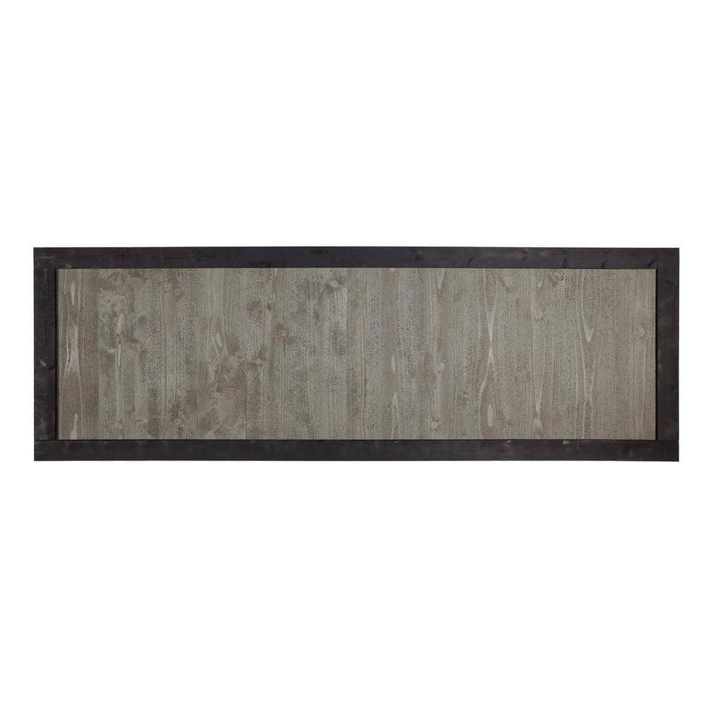 2 ft. x 6 ft. Gray Cedar Canyon Fence Panel with Black Frame