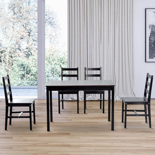 Yedinak 4 Person Solid Wood Dining Set Winston Porter