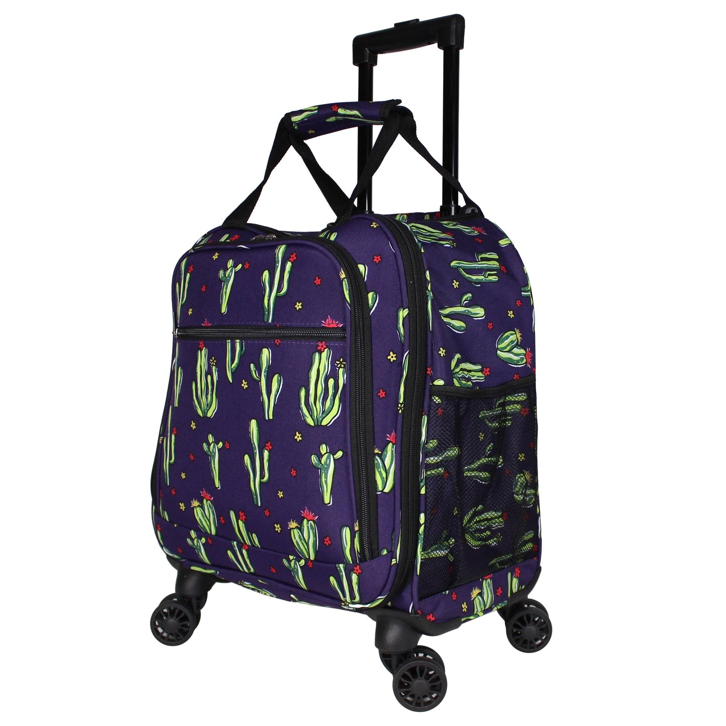 World Traveler Prints 18-inch Spinner Carry-On Luggage - Flowers