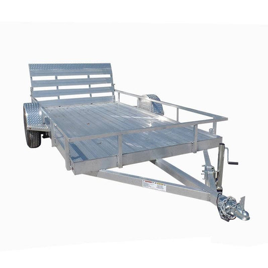 6.4x12 All Aluminum Straight Utility Trailer 3500 lb Axle