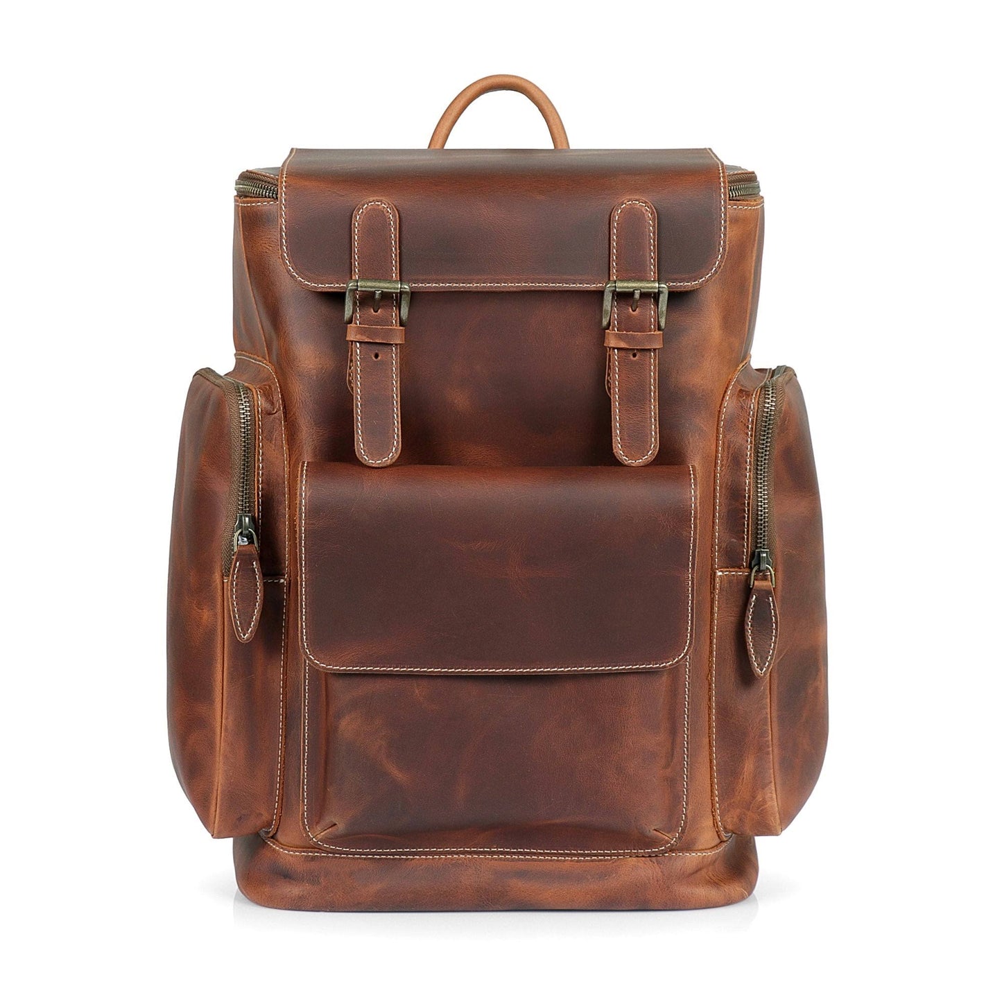 Yukon Leather Large Backpack For Men