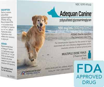 Adequan For Dogs 100 Mg/ml 2 X 5 Ml Vials