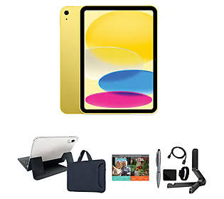 Apple iPad 10.9 10th Gen 256GB Wifi Bundle ,Yellow/Black