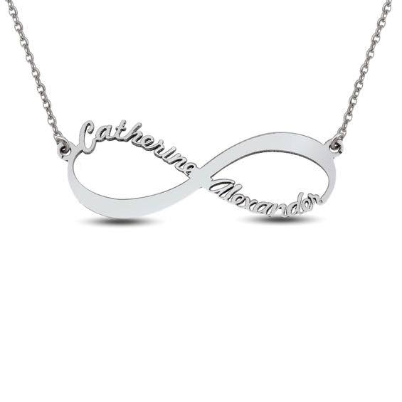 Zales Couples Sideways Infinity Necklace