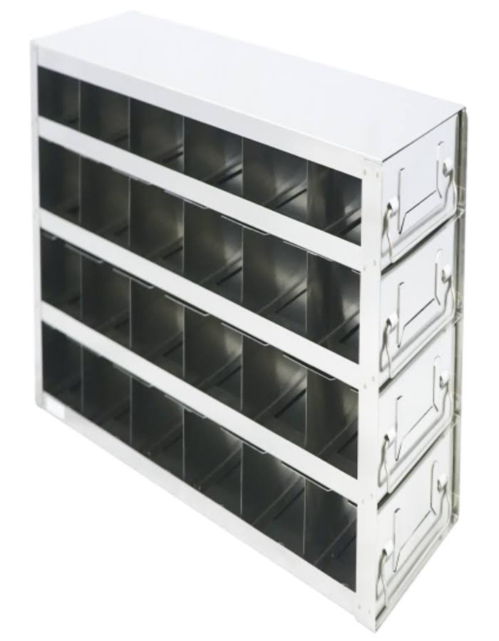 Upright Freezer Drawer Rack for 96-well & 384-well Microtiter Plates Holds 45 with Lids