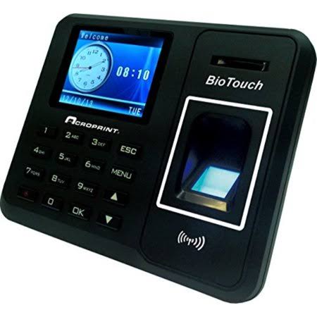 Acroprint BioTouch Time Clock Hours/Minutes/Seconds