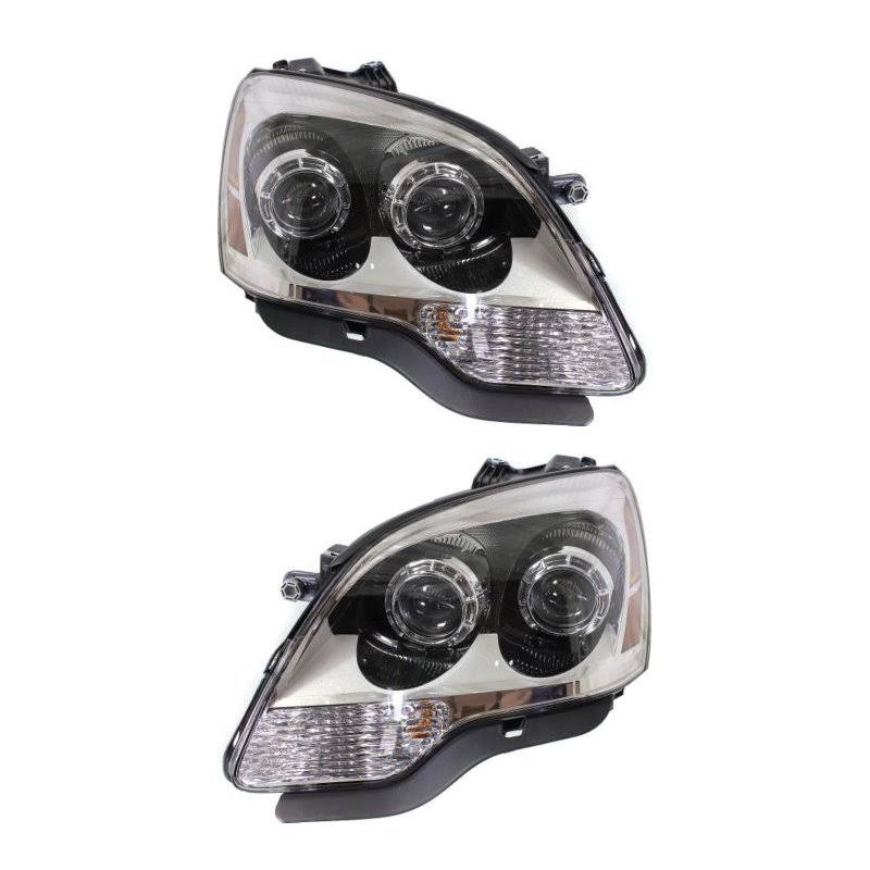 2008 GMC Acadia Headlight, Replacement SET-REPG100105 GMC Headlight