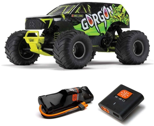 Arrma 1/10 Gorgon 4x2 Mega 550 Brushed Monster Truck RTR with Battery & Charger Yellow