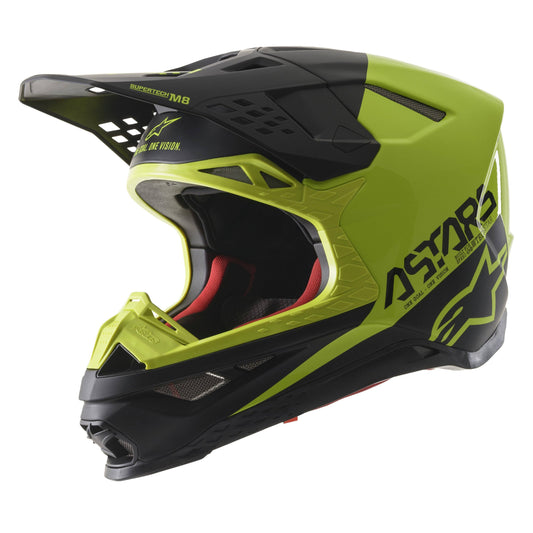 Alpinestars Supertech M8 Radium Helmet Black/Grey/Yellow / 2x