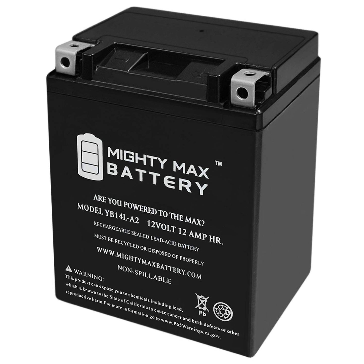 Yb14l-a2 12V 12Ah Battery Replaces Arctic Cat 770 Tiger Shark 97-99