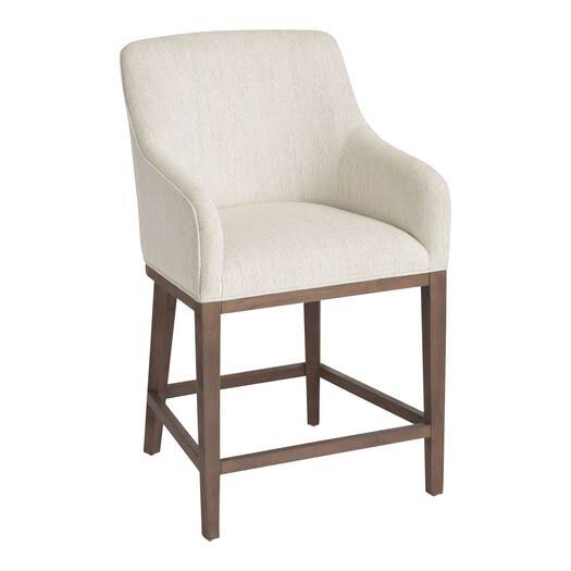 Arden Natural Upholstered Counter Stool by World Market