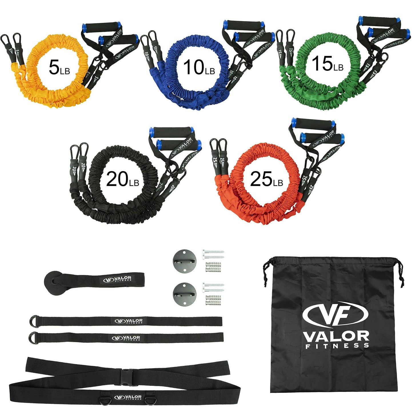 Valor Fitness RT, Resistance Band Collection | Order Online Today Full Set