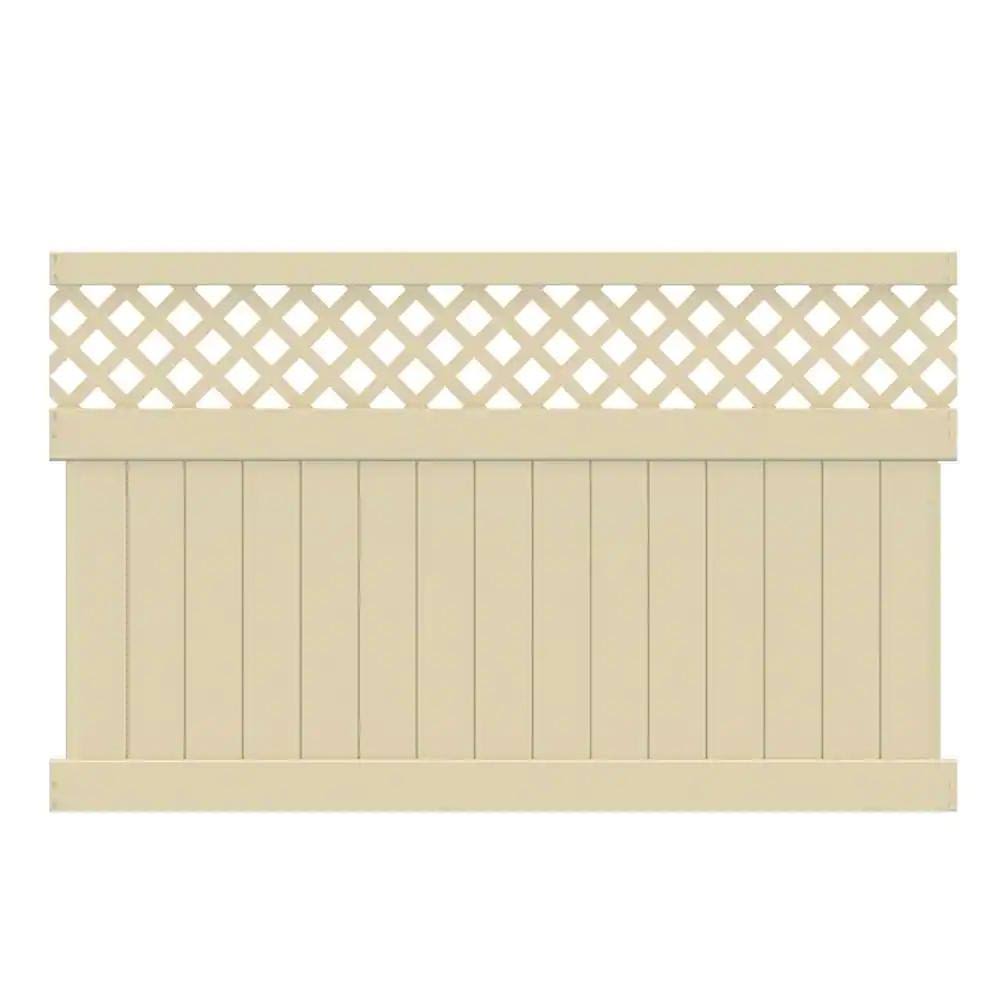 Veranda 5 ft. H x 8 ft. W White Vinyl Anderson Privacy Fence Panel Kit