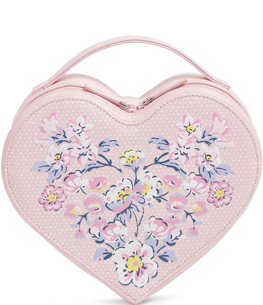 Vera Bradley Whimsy Heart Cosmetic Case - Mon Amour Soft Blush