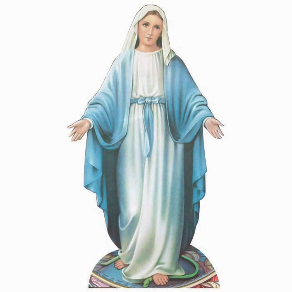 Virgin Mary Cardboard Standup Wet Paint Printing