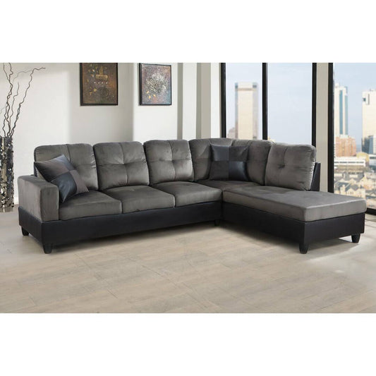 103.5 Wide Faux Leather Sofa & Chaise Ebern Designs Leather Type