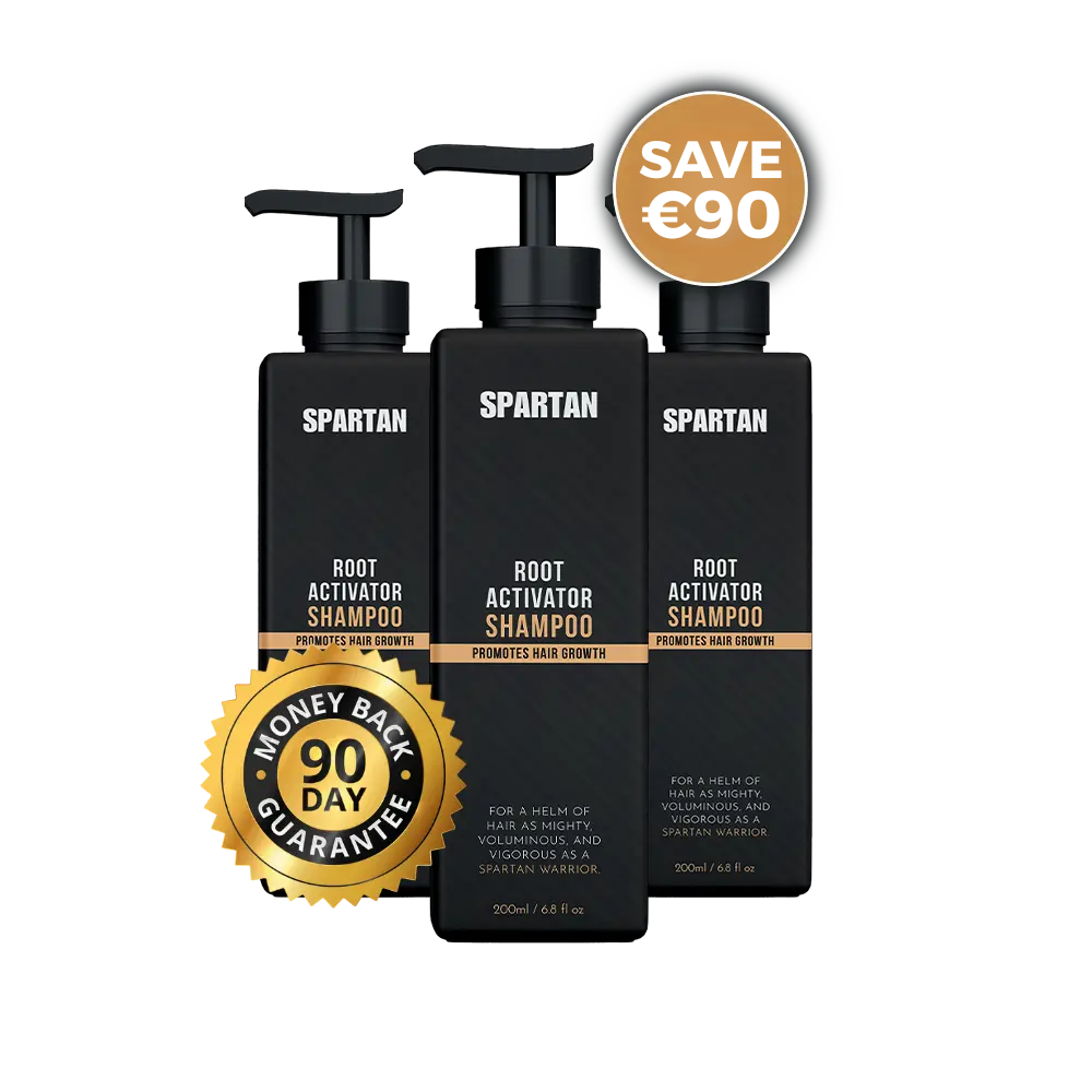 Shampoing Activateur de Racines Spartan — 3 Bouteilles (50% de Réduction Supplémentaire)